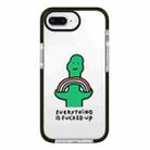 For iPhone 7 Plus / 8 Plus Simple Illustration Pattern Full Coverage Phone Case(Green Dinosaur A) - 1