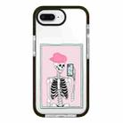 For iPhone 7 Plus / 8 Plus Simple Illustration Pattern Full Coverage Phone Case(Skull B) - 1