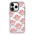 For iPhone 11 Pro Max Simple Illustration Pattern Full Coverage Phone Case(Pink Angel) - 1