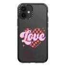 For iPhone 12 Simple Illustration Pattern Full Coverage Phone Case(Love Words B) - 1