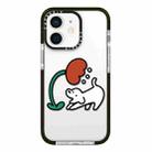 For iPhone 12 Simple Illustration Pattern Full Coverage Phone Case(Puppy A) - 1