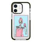 For iPhone 12 Simple Illustration Pattern Full Coverage Phone Case(Skull A) - 1