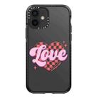 For iPhone 12 mini Simple Illustration Pattern Full Coverage Phone Case(Love Words B) - 1