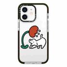 For iPhone 12 mini Simple Illustration Pattern Full Coverage Phone Case(Puppy A) - 1