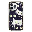 For iPhone 12 Pro Simple Illustration Pattern Full Coverage Phone Case(Cat) - 1