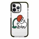 For iPhone 12 Pro Simple Illustration Pattern Full Coverage Phone Case(Puppy A) - 1