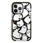 For iPhone 12 Pro Max Simple Illustration Pattern Full Coverage Phone Case(Ghost B) - 1