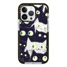 For iPhone 12 Pro Max Simple Illustration Pattern Full Coverage Phone Case(Cat) - 1