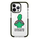 For iPhone 12 Pro Max Simple Illustration Pattern Full Coverage Phone Case(Green Dinosaur A) - 1