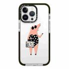 For iPhone 12 Pro Max Simple Illustration Pattern Full Coverage Phone Case(Piglet) - 1