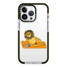 For iPhone 12 Pro Max Simple Illustration Pattern Full Coverage Phone Case(Summer Lion) - 1