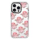 For iPhone 12 Pro Max Simple Illustration Pattern Full Coverage Phone Case(Pink Angel) - 1