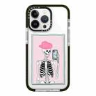 For iPhone 12 Pro Max Simple Illustration Pattern Full Coverage Phone Case(Skull B) - 1