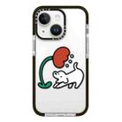 For iPhone 13 Simple Illustration Pattern Full Coverage Phone Case(Puppy A) - 1