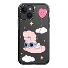 For iPhone 13 mini Simple Illustration Pattern Full Coverage Phone Case(Rabbit C) - 1