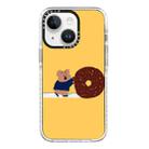 For iPhone 13 mini Simple Illustration Pattern Full Coverage Phone Case(Marshmallow Bear B) - 1