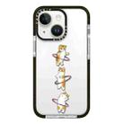 For iPhone 13 mini Simple Illustration Pattern Full Coverage Phone Case(Weight Loss Cat A) - 1