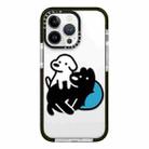 For iPhone 13 Pro Max Simple Illustration Pattern Full Coverage Phone Case(Puppy B) - 1