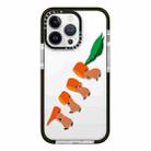 For iPhone 13 Pro Max Simple Illustration Pattern Full Coverage Phone Case(Marshmallow Bear A) - 1