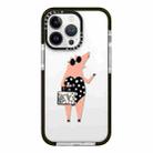 For iPhone 13 Pro Max Simple Illustration Pattern Full Coverage Phone Case(Piglet) - 1