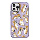 For iPhone 13 Pro Max Simple Illustration Pattern Full Coverage Phone Case(Weight Loss Cat C) - 1