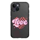 For iPhone 14 Simple Illustration Pattern Full Coverage Phone Case(Love Words B) - 1