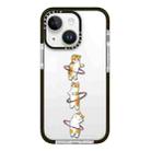 For iPhone 14 Plus Simple Illustration Pattern Full Coverage Phone Case(Weight Loss Cat A) - 1