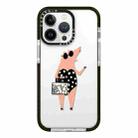 For iPhone 15 Pro Simple Illustration Pattern Full Coverage Phone Case(Piglet) - 1