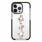 For iPhone 15 Pro Max Simple Illustration Pattern Full Coverage Phone Case(Weight Loss Cat A) - 1