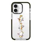 For iPhone 16 Simple Illustration Pattern Full Coverage Phone Case(Weight Loss Cat A) - 1