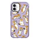 For iPhone 16 Simple Illustration Pattern Full Coverage Phone Case(Weight Loss Cat C) - 1