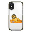 For iPhone X / XS Simple Illustration Pattern Full Coverage Phone Case(Summer Lion) - 1