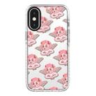 For iPhone X / XS Simple Illustration Pattern Full Coverage Phone Case(Pink Angel) - 1