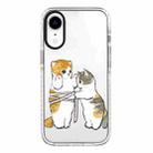 For iPhone XR Simple Illustration Pattern Full Coverage Phone Case(Weight Loss Cat B) - 1