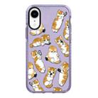 For iPhone XR Simple Illustration Pattern Full Coverage Phone Case(Weight Loss Cat C) - 1