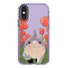 For iPhone XS Max Simple Illustration Pattern Full Coverage Phone Case(Smiling Shark A) - 1