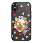 For iPhone XS Max Simple Illustration Pattern Full Coverage Phone Case(Smiling Shark C) - 1