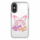 For iPhone XS Max Simple Illustration Pattern Full Coverage Phone Case(Love Words A) - 1