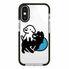 For iPhone XS Max Simple Illustration Pattern Full Coverage Phone Case(Puppy B) - 1