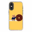 For iPhone XS Max Simple Illustration Pattern Full Coverage Phone Case(Marshmallow Bear B) - 1