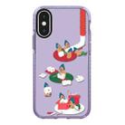 For iPhone XS Max Simple Illustration Pattern Full Coverage Phone Case(Marshmallow Bear C) - 1