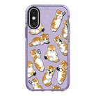 For iPhone XS Max Simple Illustration Pattern Full Coverage Phone Case(Weight Loss Cat C) - 1