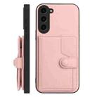 For Samsung Galaxy S23 FE 5G Button Card Bag RFID Anti-theft Phone Case(Pink) - 2