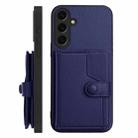 For Samsung Galaxy S24+ 5G Button Card Bag RFID Anti-theft Phone Case(Blue) - 2