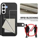 For Samsung Galaxy S24 FE 5G Button Card Bag RFID Anti-theft Phone Case(Black) - 3