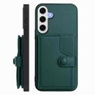 For Samsung Galaxy S24 FE 5G Button Card Bag RFID Anti-theft Phone Case(Green) - 2