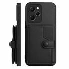 For Redmi Note 12 Pro Speed Button Card Bag RFID Anti-theft Phone Case(Black) - 2