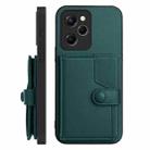 For Redmi Note 12 Pro Speed Button Card Bag RFID Anti-theft Phone Case(Green) - 2