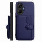 For Redmi Turbo 4 Pro / Xiaomi Poco F7 Button Card Bag RFID Anti-theft Phone Case(Blue) - 2