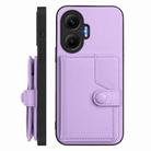 For Redmi Turbo 4 Pro / Xiaomi Poco F7 Button Card Bag RFID Anti-theft Phone Case(Purple) - 2